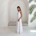 New Womens Chiffon Burnout Dress - Image 3