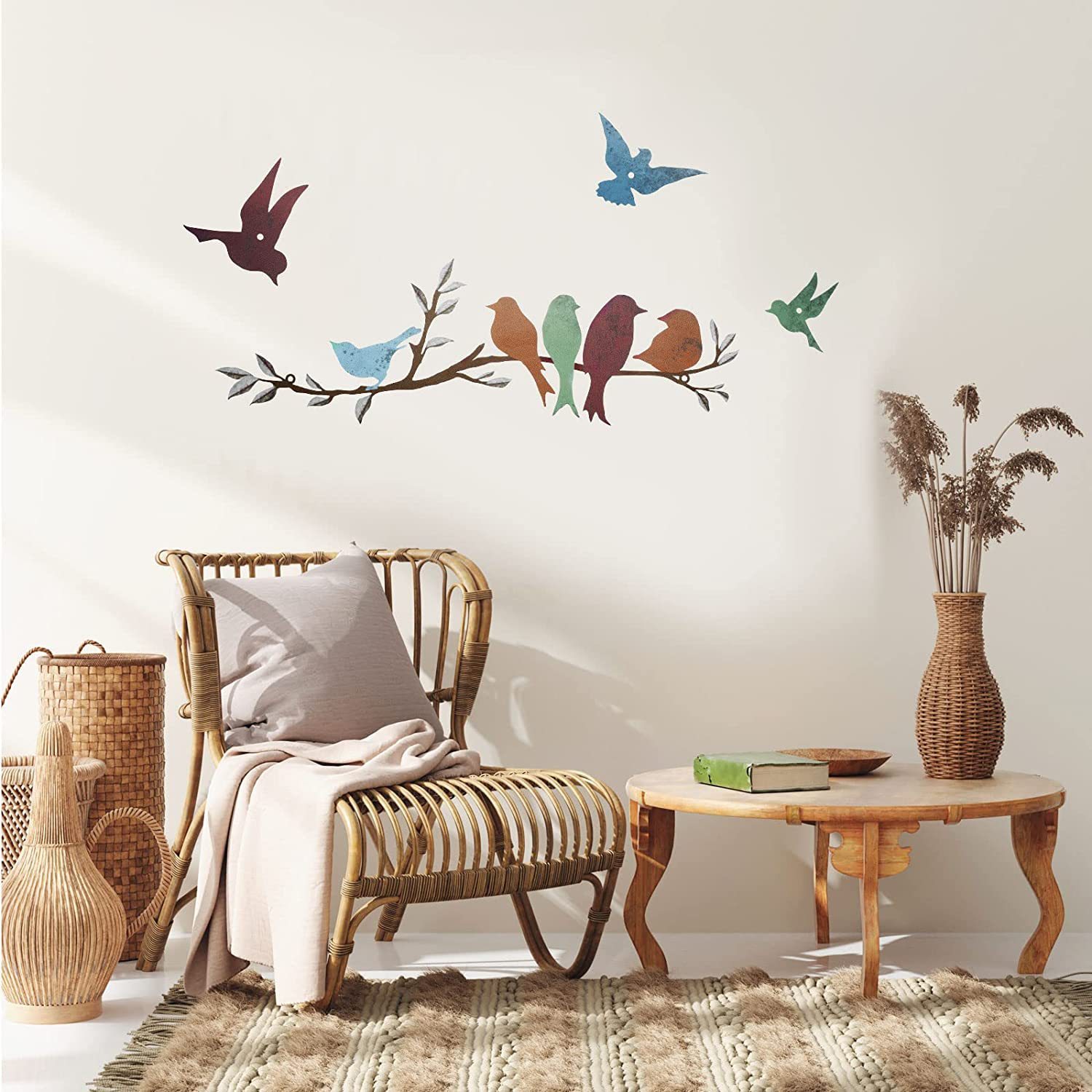 0937482e-7df5-42fe-9dec-9345269c451b.jpg Bird Branch Wall Decoration Wall-mounted - Image 1