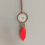 Creative feather car pendant safety car accessories - Image 5