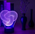 Twist Abstract 3D LED Night Light – Touch Colorful Acrylic Mood Lamp - Image 4