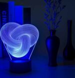 Twist Abstract 3D LED Night Light – Touch Colorful Acrylic Mood Lamp - Image 7