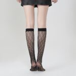 Calf Socks Women's Diamond Thin Leg Socks Summer Thin Socks Middle Socks - Image 4