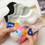 Vibrant Floral No-Show Socks – Women's Summer Sneaker Liners - Image 3