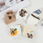 Cute Koala & Duck Crew Socks – 3D Cartoon Mid-Calf Kawaii Style - Image 3