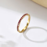 Multicolor Zircon-Inlaid Ring For Women - Image 4
