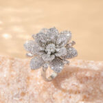 Double-layer Fully Diamond-studded Ring For Women - Image 3