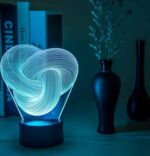 Twist Abstract 3D LED Night Light – Touch Colorful Acrylic Mood Lamp - Image 5