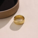Smooth Silk Scarf Clip Minimalist Ring For Women - Image 4