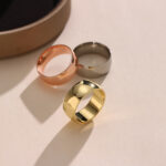 Smooth Silk Scarf Clip Minimalist Ring For Women - Image 6
