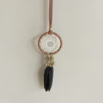 Creative feather car pendant safety car accessories - Image 3