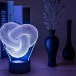 Twist Abstract 3D LED Night Light – Touch Colorful Acrylic Mood Lamp