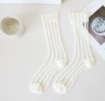 Summer Thin Striped Crystal Silk Stockings – Breathable Long Socks - Image 9