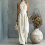 Sleeveless Halter Jumpsuit Loose-fitting - Image 3