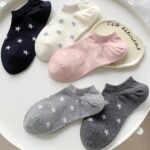 Star Print No-Show Socks – Cute Breathable Non-Slip Women’s Liners - Image 4
