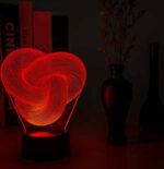 Twist Abstract 3D LED Night Light – Touch Colorful Acrylic Mood Lamp - Image 3