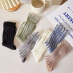 Summer Thin Striped Crystal Silk Stockings – Breathable Long Socks - Image 2