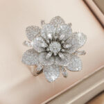 Double-layer Fully Diamond-studded Ring For Women - Image 5