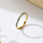 Multicolor Zircon-Inlaid Ring For Women - Image 5