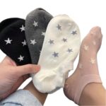 Star Print No-Show Socks – Cute Breathable Non-Slip Women’s Liners - Image 5