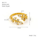 Horseshoe Ring Adjustable Opening Womens Ring - Image 4