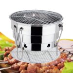 Outdoor Portable Stainless Steel Foldable Grill - Image 3