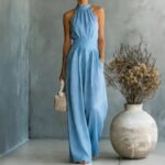 Sleeveless Halter Jumpsuit Loose-fitting - Image 2
