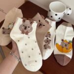 Cute Koala & Duck Crew Socks – 3D Cartoon Mid-Calf Kawaii Style - Image 2