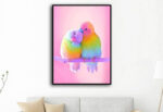 Rubik's Cube Round Diamond Parrot Diamond Painting Living Room Bedroom Brick Hot Decorative Painting - Image 5