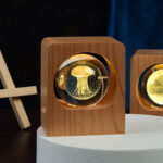 3D Crystal Ball LED Night Light – Elk & Jellyfish USB Dimmable Decor Lamp - Image 4