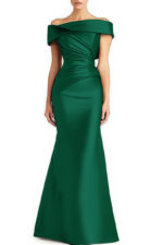 Evening Formal Dress Pleated Off-shoulder Elegant Maxi Dress Mother Of The Bride Dress - Image 3