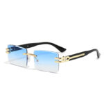 Gradient Gradientless Frame Womens High-End Sunglasses - Image 9
