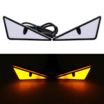Triangle Eyes Modified General Motorcycle Decorative Accessories Car Lights - Image 3