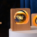 3D Crystal Ball LED Night Light – Elk & Jellyfish USB Dimmable Decor Lamp