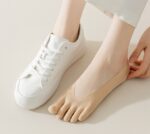 5 Pairs Women’s No-Show Split Toe Socks – Breathable Anti-Slip Summer Liners - Image 3