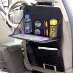 Car Seat Back Organizer Tray Bag – Foldable Travel Storage Accessory