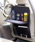 Car Seat Back Organizer Tray Bag – Foldable Travel Storage Accessory