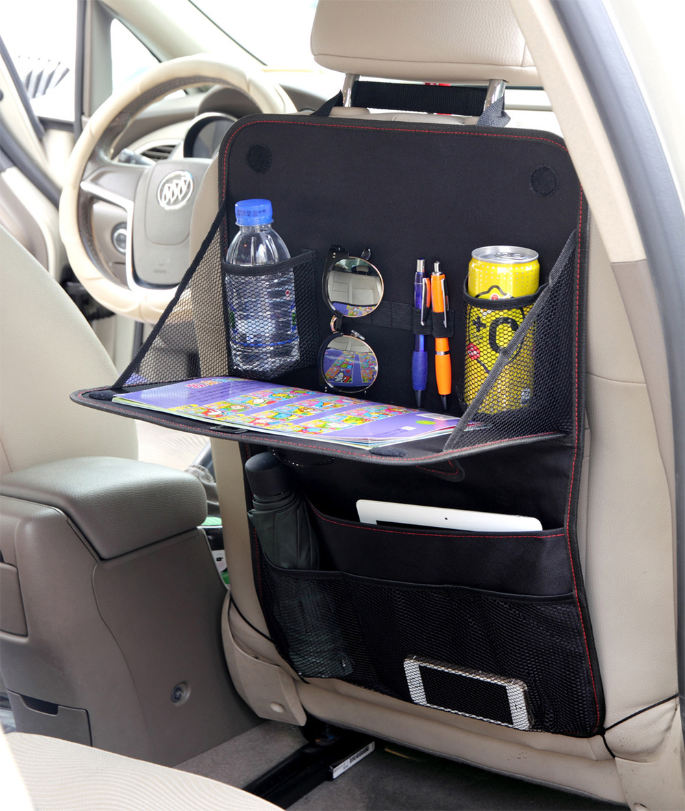 f7c05242-bcc2-40d5-af7a-3bd672c9b777.jpg Car Seat Back Organizer Tray Bag – Foldable Travel Storage Accessory - Image 1