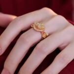2026 New Year Light Luxury Zodiac Horse Ring, Rotatable  Adjustable Band - Image 3