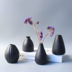 Black Ceramic Vase New Chinese-style Home Decor Piece - Image 9