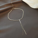 New Fashion Trending Cold Style Personalized Bow Sweet Geometry Necklace - Image 2