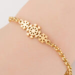 Gold Color Charms Bracelet Femme Stainless Steel Women Jewelry Lucky Origami Elephant Bracelets Friendship Gifts - Image 3