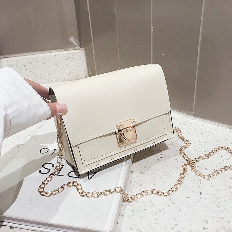 1107045665613.jpg Women's bag shoulder messenger bag chain small square bag - Image 1