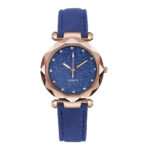 Casual Women Romantic Starry Sky Wrist Watch Leather Rhinestone Designer Ladies Clock - Image 5