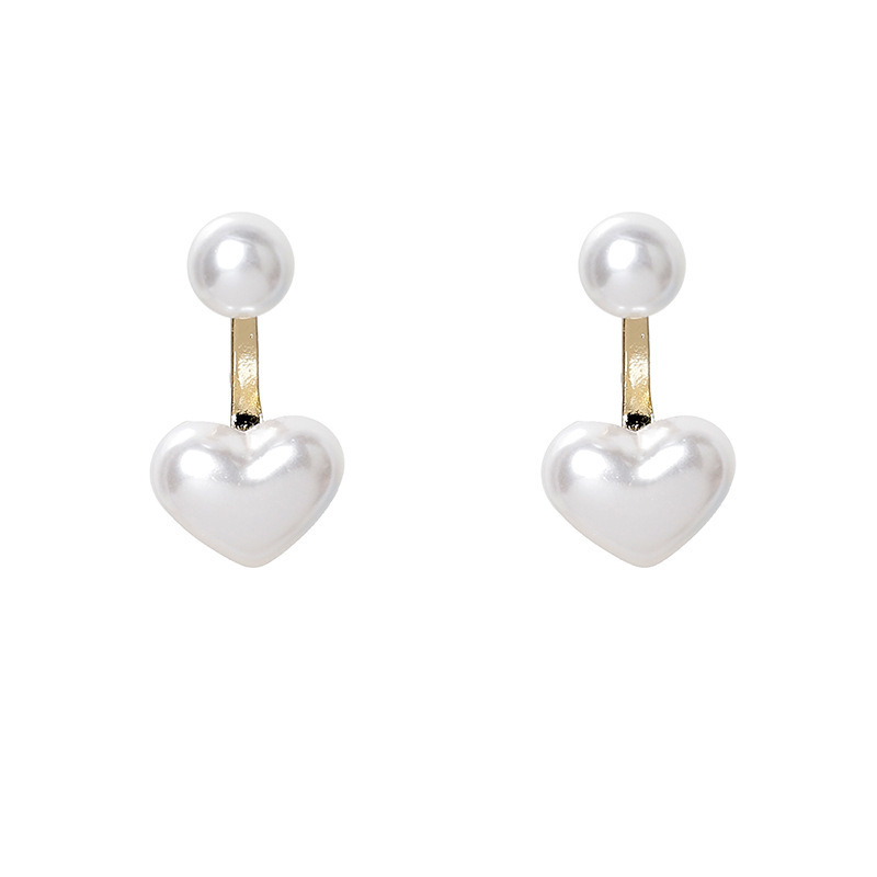 1497025413881.jpg Simple Temperament Love Pearl Stud Earrings - Image 1