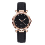 Casual Women Romantic Starry Sky Wrist Watch Leather Rhinestone Designer Ladies Clock - Image 6