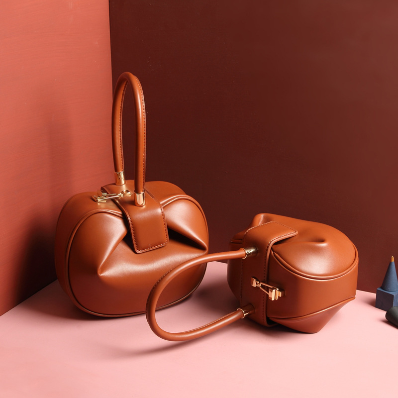 1601139967686.jpg Leather handbags fashion dumplings handbag - Image 1