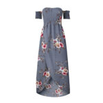 Boho style long dress women Off shoulder beach summer dresses - Image 2