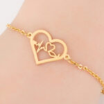 Gold Color Charms Bracelet Femme Stainless Steel Women Jewelry Lucky Origami Elephant Bracelets Friendship Gifts - Image 5