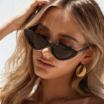 Retro Triangle Cat-eye Sunglasses - Image 6