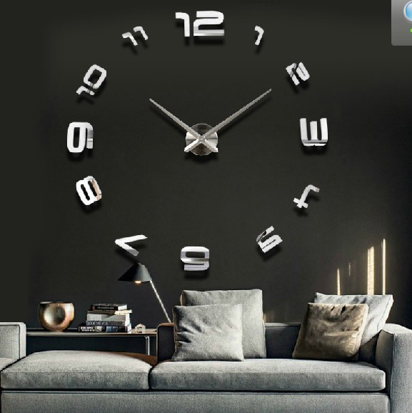 2601349323929.jpg Oversized Acrylic Wall Clock Living Room Modern Art Wall Clock Mirror Clock - Image 1